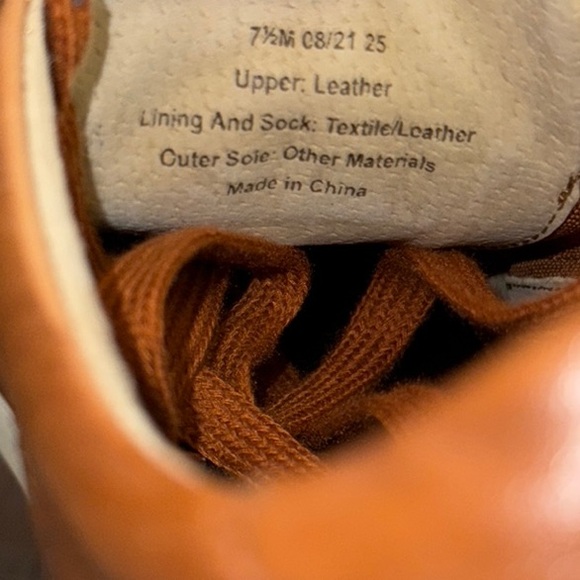 Banana Republic Brown Leather Sneakers Men’s Size 7.5 - Picture 7 of 7